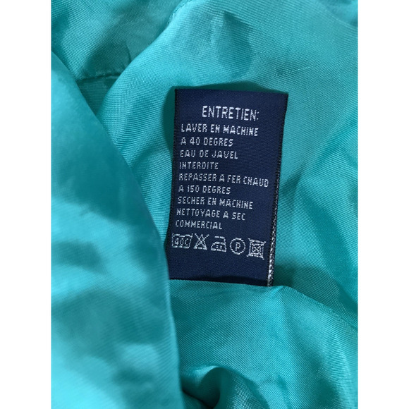 Ralph Lauren Rugby Jacket Cotton Teal Blazer Size 10 - Picture 5 of 12